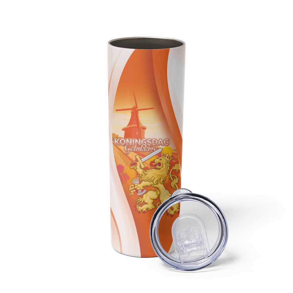 Netherlands Koninginnedag Skinny Tumbler Nederland Windmill Lion Heritage