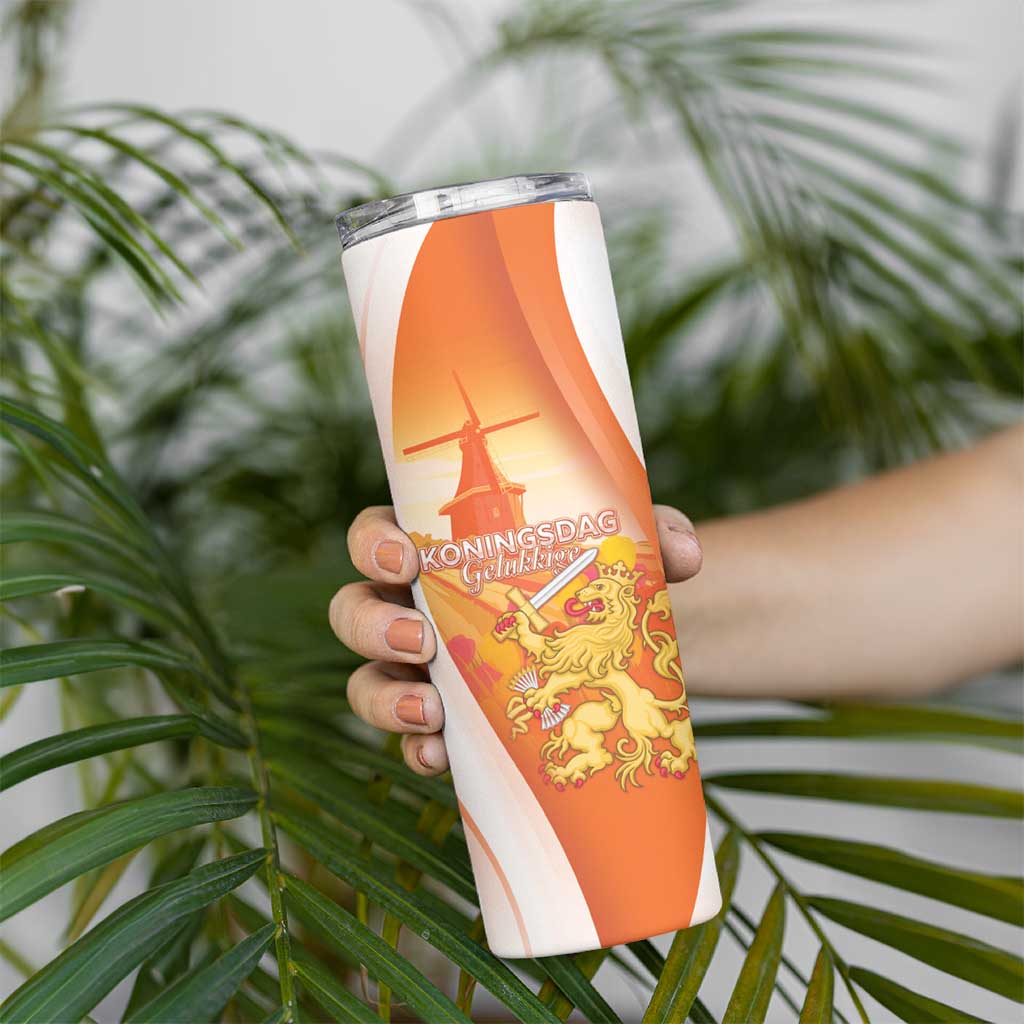 Netherlands Koninginnedag Skinny Tumbler Nederland Windmill Lion Heritage