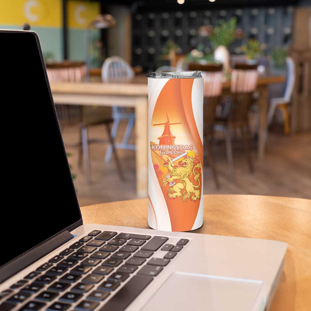 Netherlands Koninginnedag Skinny Tumbler Nederland Windmill Lion Heritage