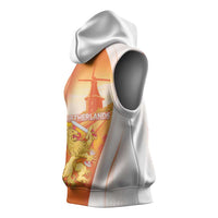 Netherlands Koninginnedag Sleeveless Hoodie Nederland Windmill Lion Heritage