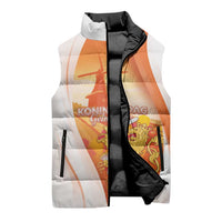 Netherlands Koninginnedag Sleeveless Puffer Jacket Nederland Windmill Lion Heritage
