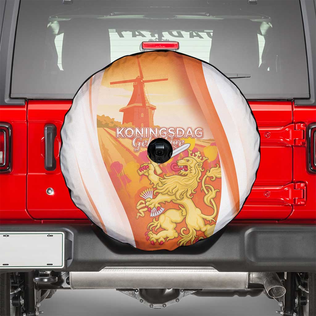 Netherlands Koninginnedag Spare Tire Cover Nederland Windmill Lion Heritage
