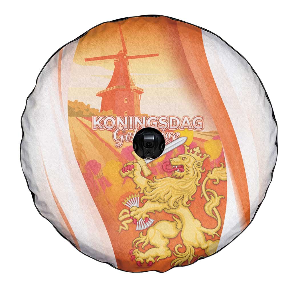Netherlands Koninginnedag Spare Tire Cover Nederland Windmill Lion Heritage