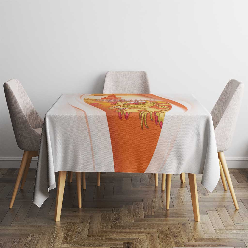 Netherlands Koninginnedag Tablecloth Nederland Windmill Lion Heritage