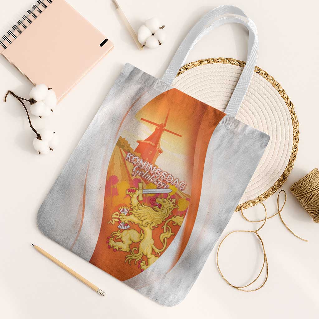 Netherlands Koninginnedag Tote Bag Nederland Windmill Lion Heritage