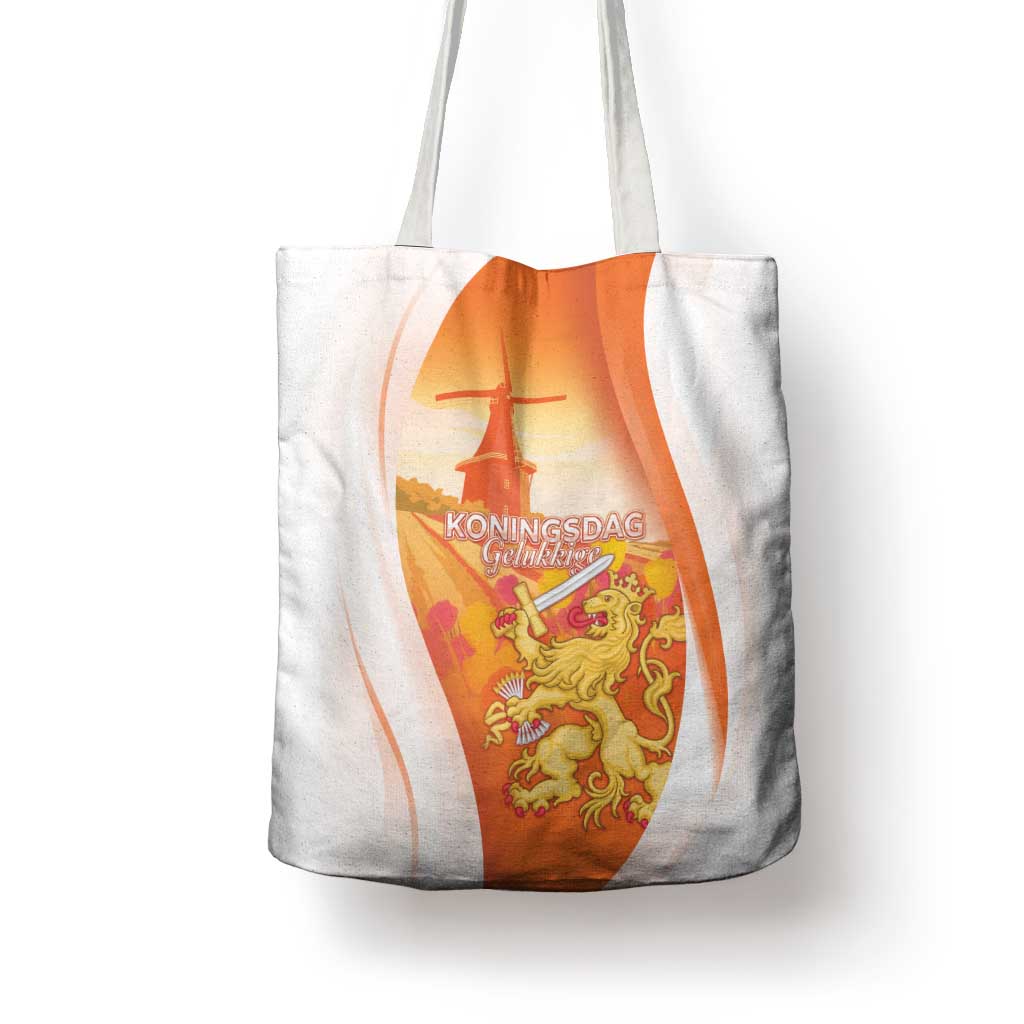 Netherlands Koninginnedag Tote Bag Nederland Windmill Lion Heritage
