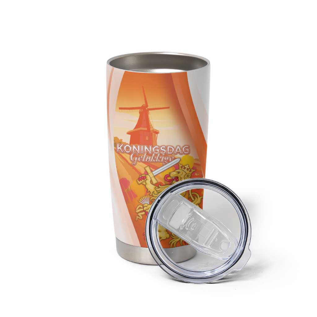 Netherlands Koninginnedag Tumbler Cup Nederland Windmill Lion Heritage