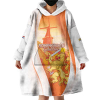 Netherlands Koninginnedag Wearable Blanket Hoodie Nederland Windmill Lion Heritage