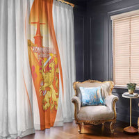 Netherlands Koninginnedag Window Curtain Nederland Windmill Lion Heritage