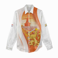 Netherlands Koninginnedag Women Casual Shirt Nederland Windmill Lion Heritage
