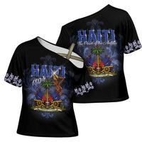 Haiti 1804 Cross Shoulder Shirt Haitian Heritage Month