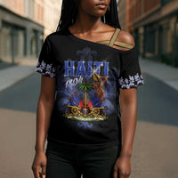 Haiti 1804 Cross Shoulder Shirt Haitian Heritage Month