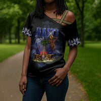 Haiti 1804 Cross Shoulder Shirt Haitian Heritage Month