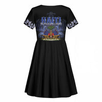 Haiti 1804 Kid Short Sleeve Dress Haitian Heritage Month