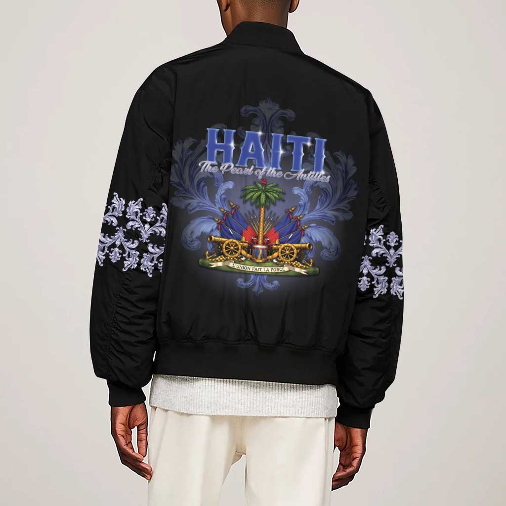 Haiti 1804 Sleeve Zip Bomber Jacket Haitian Heritage Month