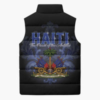 Haiti 1804 Sleeveless Puffer Jacket Haitian Heritage Month