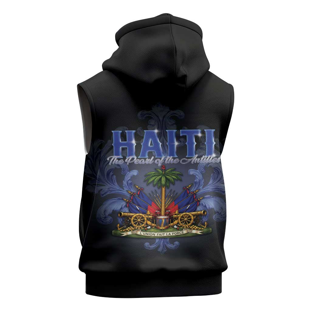 Haiti 1804 Sleeveless Zip Hoodie Haitian Heritage Month
