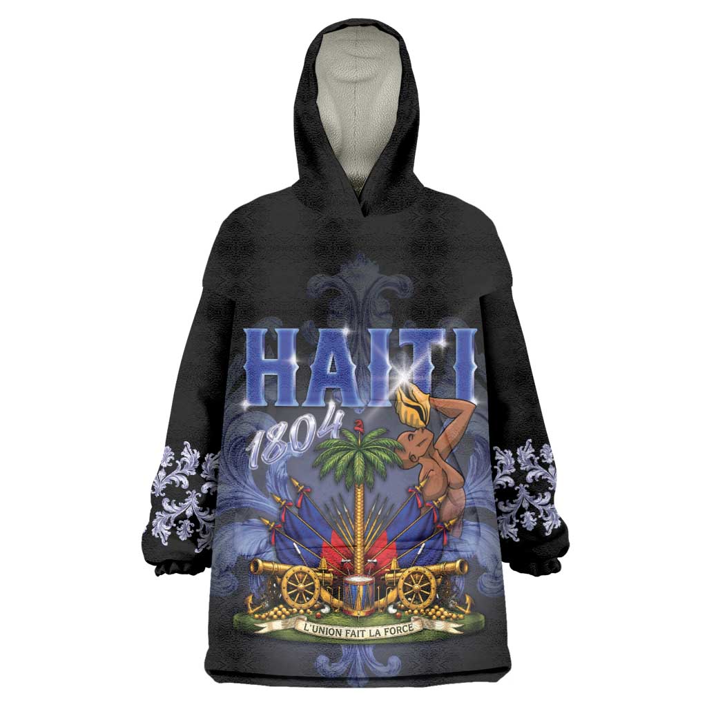 Haiti 1804 Wearable Blanket Hoodie Haitian Heritage Month