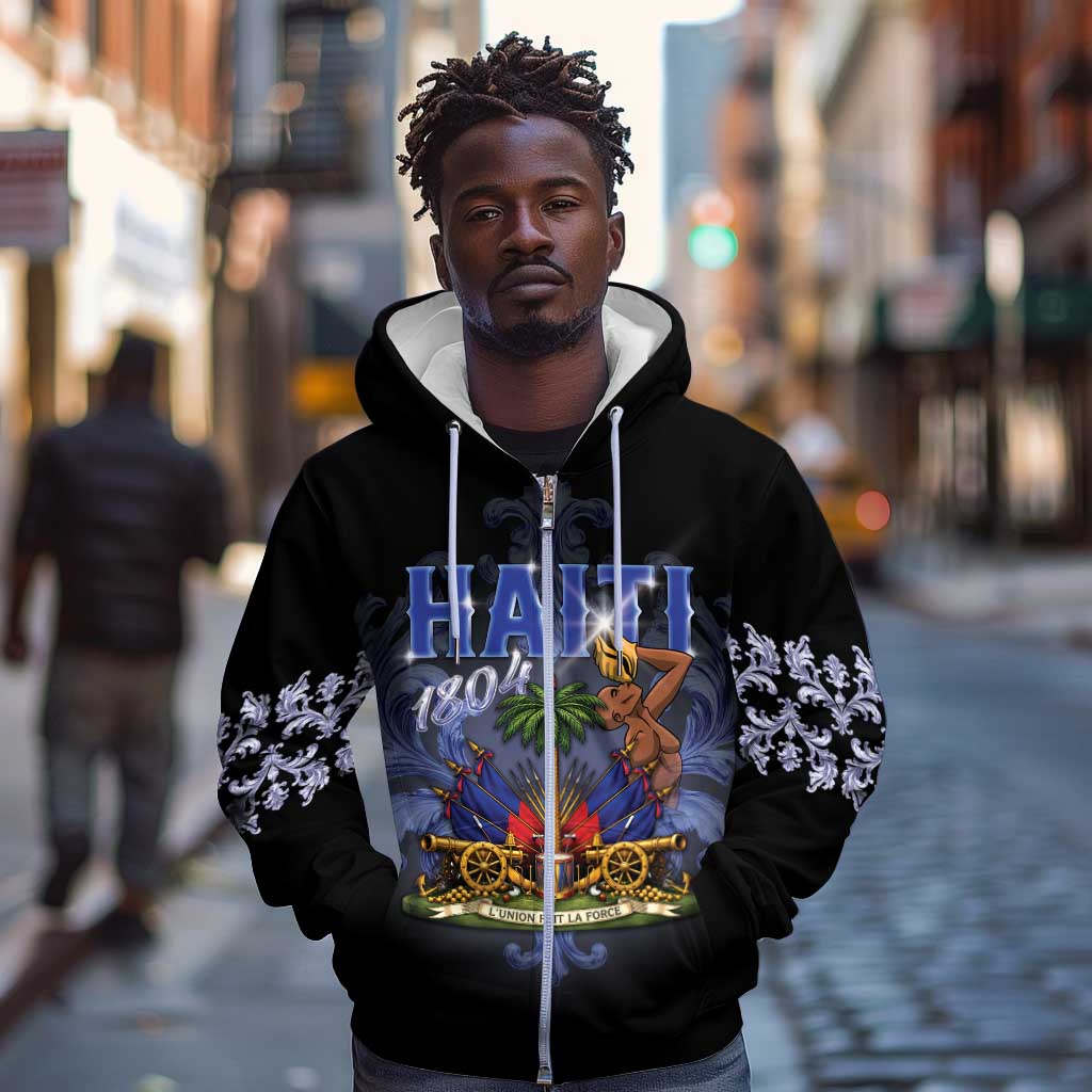 Haiti 1804 Zip Hoodie Haitian Heritage Month