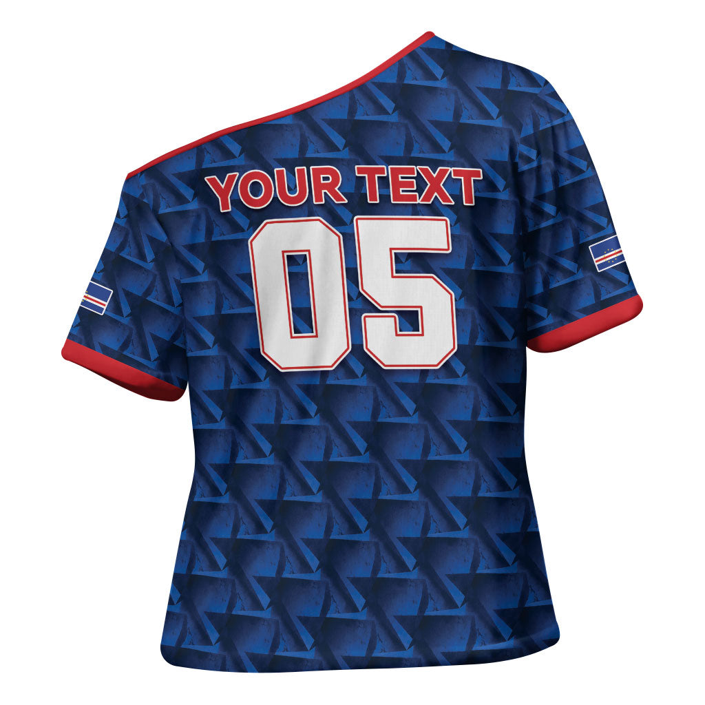 Custom Cabo Verde Football 2026 Cross Shoulder Shirt Road To Glory