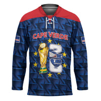 Custom Cabo Verde Football 2026 Hockey Jersey Road To Glory