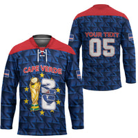 Custom Cabo Verde Football 2026 Hockey Jersey Road To Glory