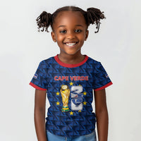 Custom Cabo Verde Football 2026 Kid T shirt Road To Glory