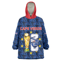 Custom Cabo Verde Football 2026 Kid Wearable Blanket Hoodie Road To Glory