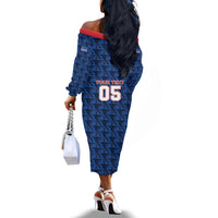 Custom Cabo Verde Football 2026 Off The Shoulder Long Sleeve Dress Road To Glory