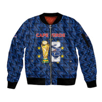 Custom Cabo Verde Football 2026 Sleeve Zip Bomber Jacket Road To Glory