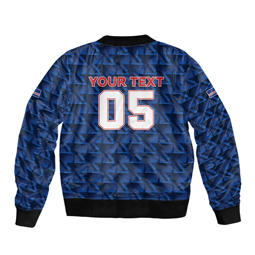 Custom Cabo Verde Football 2026 Sleeve Zip Bomber Jacket Road To Glory
