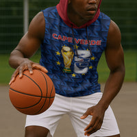 Custom Cabo Verde Football 2026 Sleeveless Hoodie Road To Glory