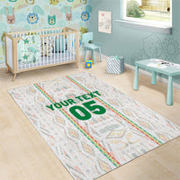 Custom Senegal Football 2026 Area Rug Car Rapide-Inspired Pattern