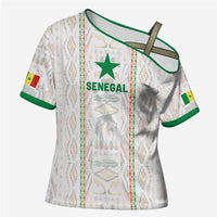 Custom Senegal Football 2026 Cross Shoulder Shirt Car Rapide-Inspired Pattern