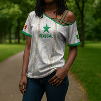 Custom Senegal Football 2026 Cross Shoulder Shirt Car Rapide-Inspired Pattern