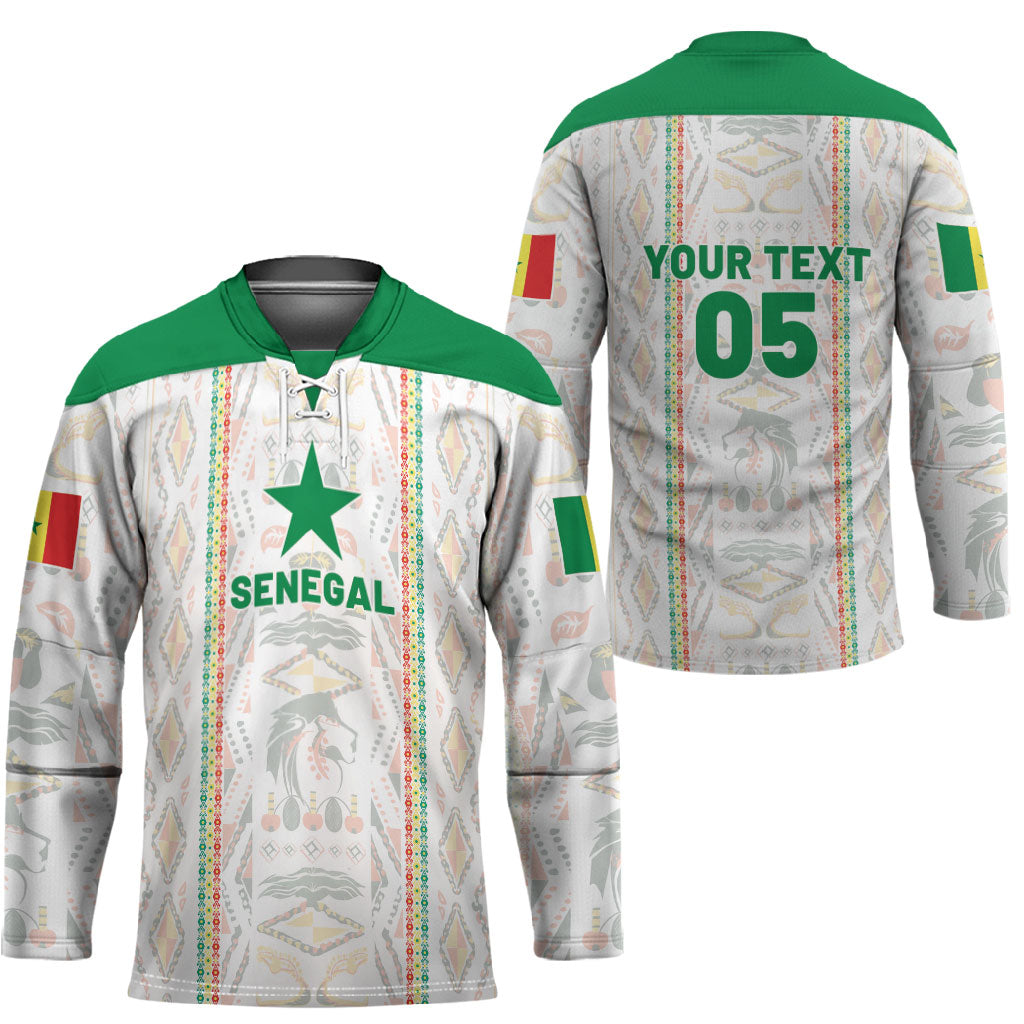Custom Senegal Football 2026 Hockey Jersey Car Rapide-Inspired Pattern
