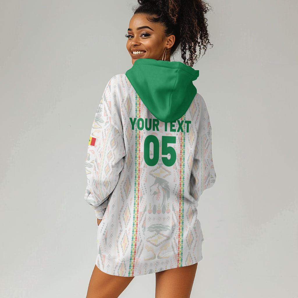 Custom Senegal Football 2026 Hoodie Dress Car Rapide-Inspired Pattern