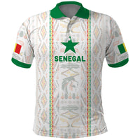 Custom Senegal Football 2026 Polo Shirt Car Rapide-Inspired Pattern