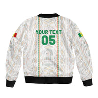 Custom Senegal Football 2026 Sleeve Zip Bomber Jacket Car Rapide-Inspired Pattern
