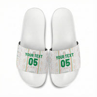 Custom Senegal Football 2026 Slide Sandals Car Rapide-Inspired Pattern