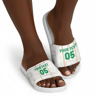 Custom Senegal Football 2026 Slide Sandals Car Rapide-Inspired Pattern