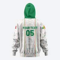 Custom Senegal Football 2026 Zip Hoodie Car Rapide-Inspired Pattern