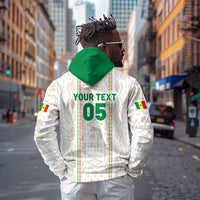 Custom Senegal Football 2026 Zip Hoodie Car Rapide-Inspired Pattern