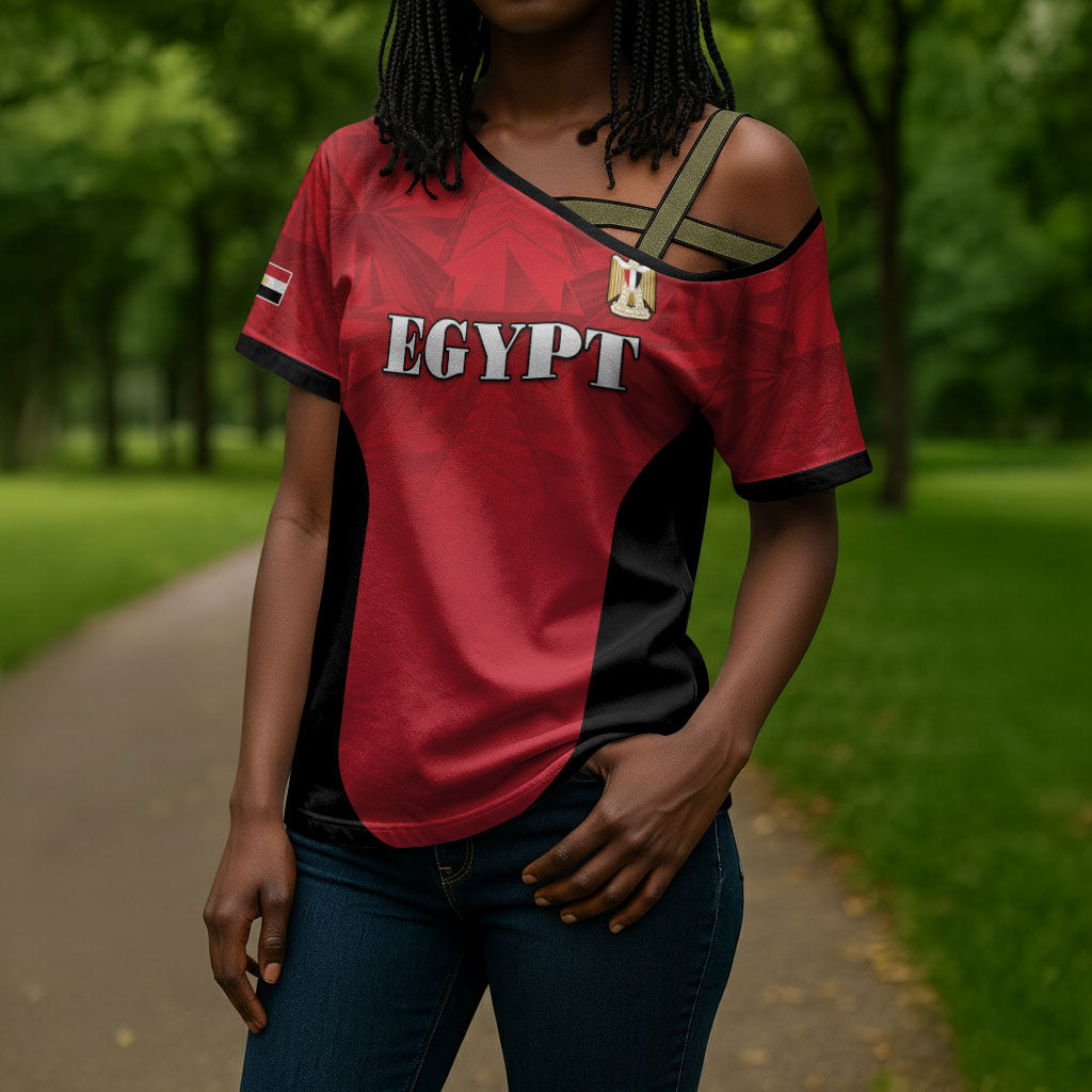 Custom Egypt Football 2026 Cross Shoulder Shirt Go Pharaohs Special Style