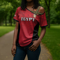 Custom Egypt Football 2026 Cross Shoulder Shirt Go Pharaohs Special Style