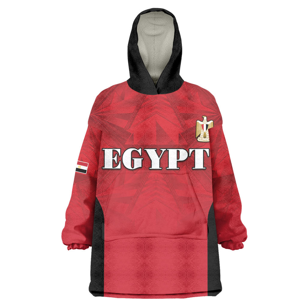 Custom Egypt Football 2026 Kid Wearable Blanket Hoodie Go Pharaohs Special Style