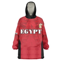 Custom Egypt Football 2026 Kid Wearable Blanket Hoodie Go Pharaohs Special Style