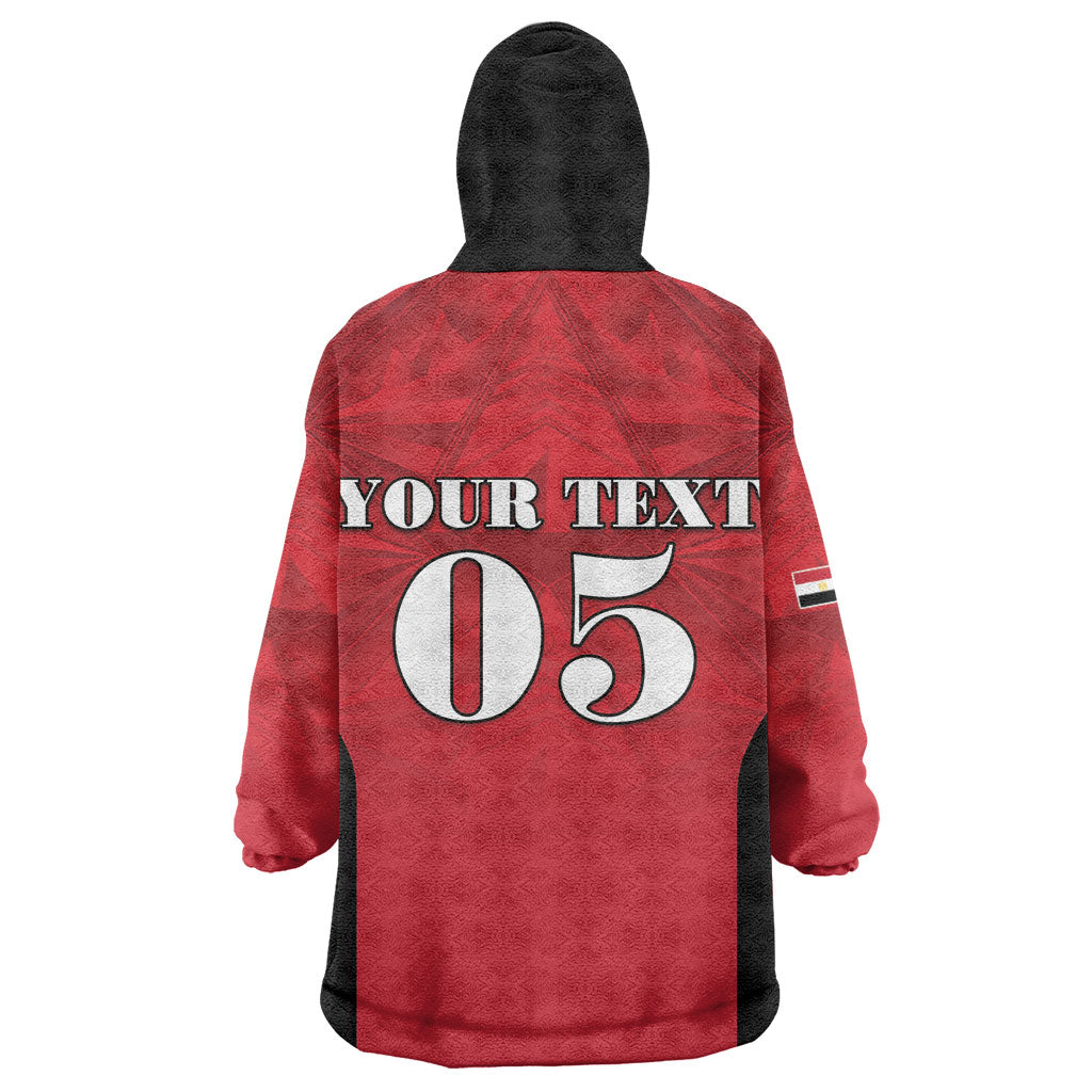 Custom Egypt Football 2026 Kid Wearable Blanket Hoodie Go Pharaohs Special Style