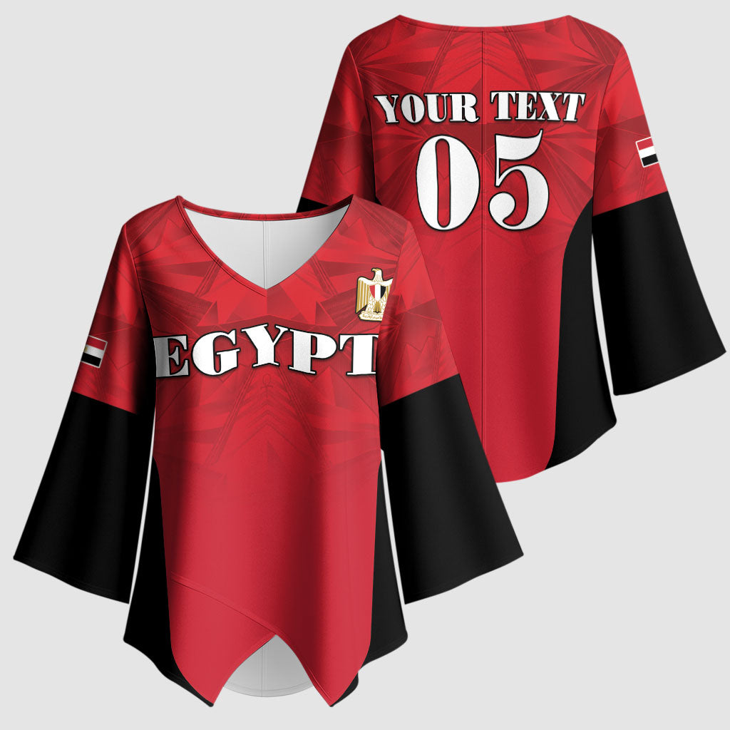 Custom Egypt Football 2026 Kimono Sleeve Blouse Go Pharaohs Special Style