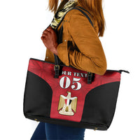 Custom Egypt Football 2026 Leather Tote Bag Go Pharaohs Special Style